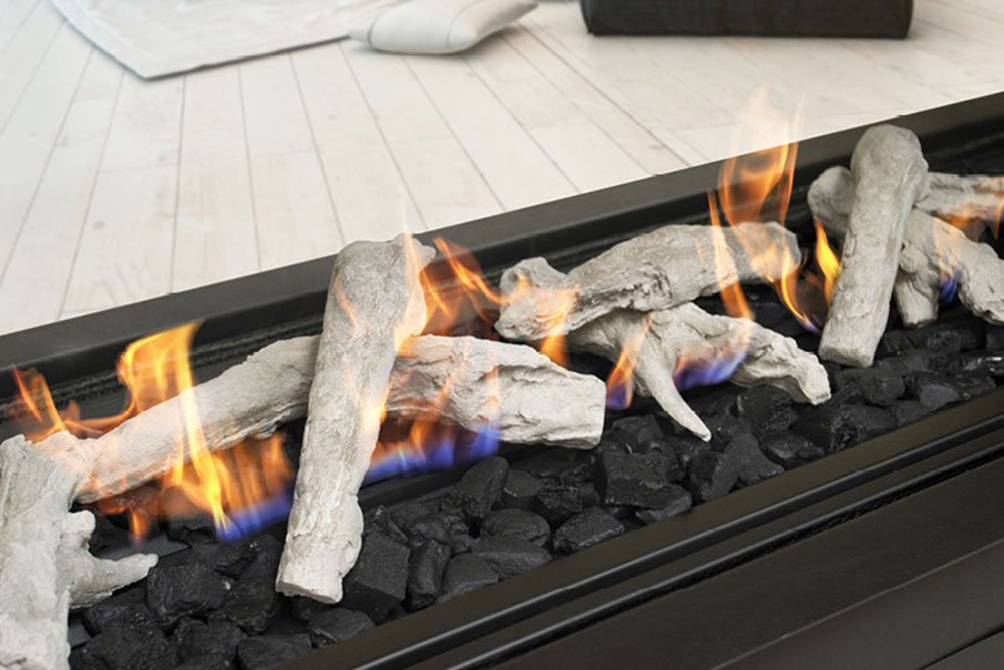 Real Flame Element 1800 Double Sided Power Balanced Flue Gas Fireplace