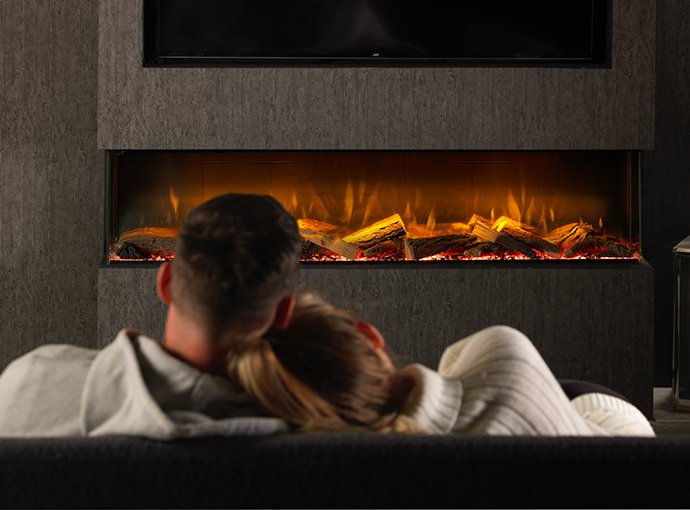 Real Flame Vivente 1/2/3 Sided Electric Fireplace