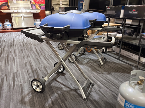 Clearance Sale - Napoleon TRAVELQ 285X with Scissor Cart - Blue