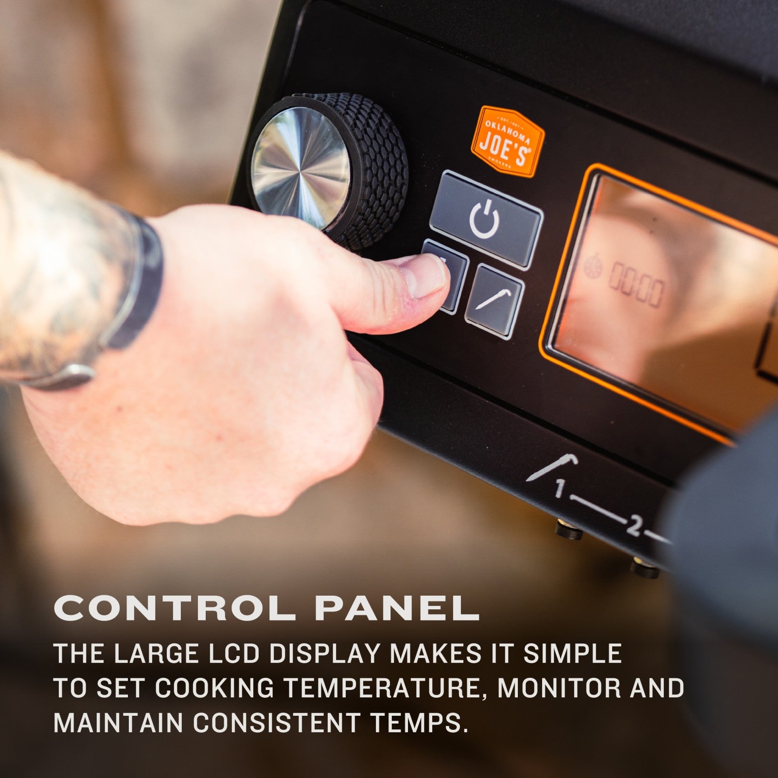 Oklahoma Joes Tahoma 900 Auto Feed Charcoal Grill & Smoker