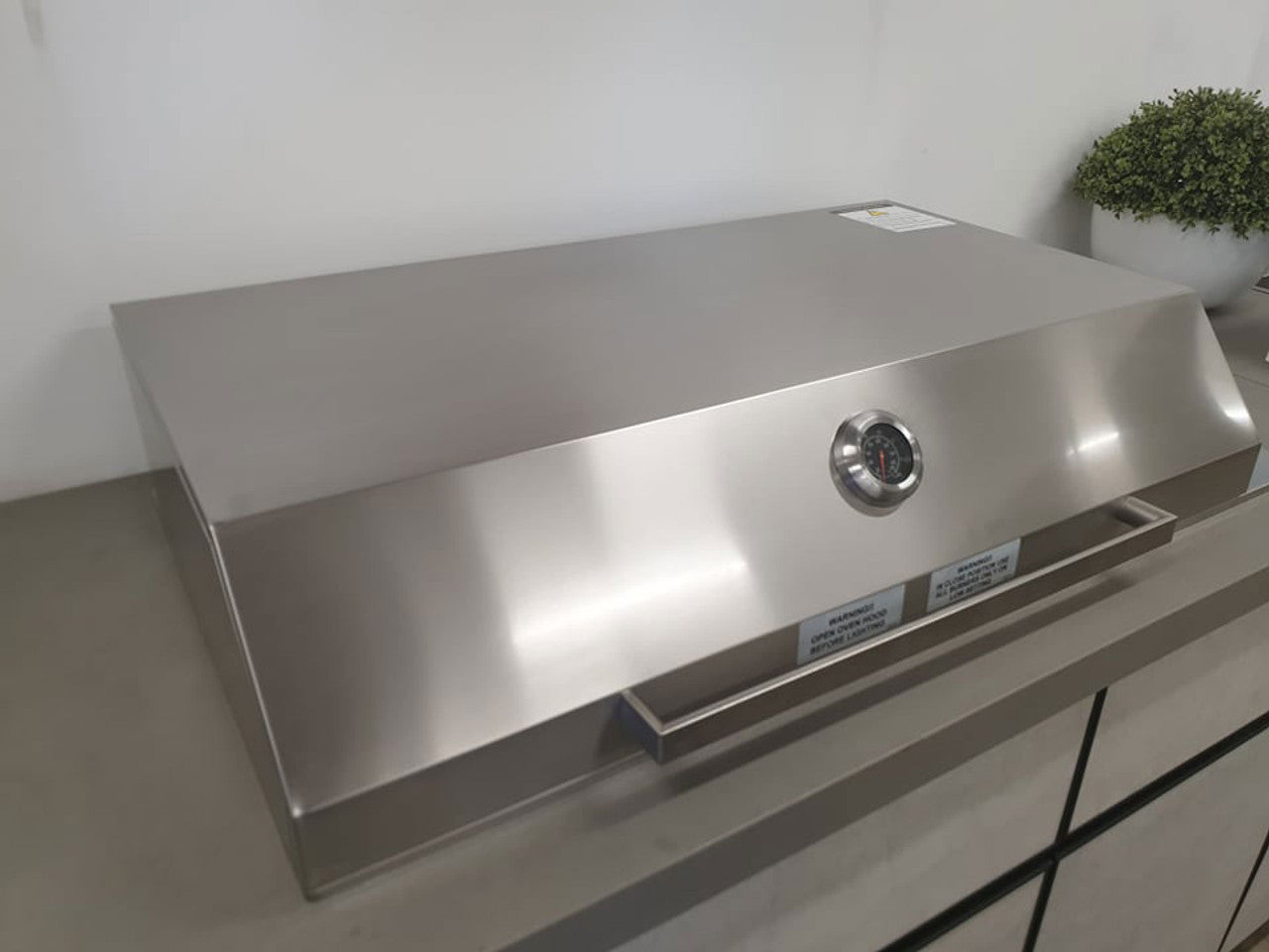 Artusi 316 SS Drop in BBQ with Roasting Hood & Rhino Outdoor ENVY 2 Door Fridge Marine Grade Bundle