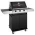 Beefeater 1200 Series Black Enamel 3 Burner BBQ with Trolley