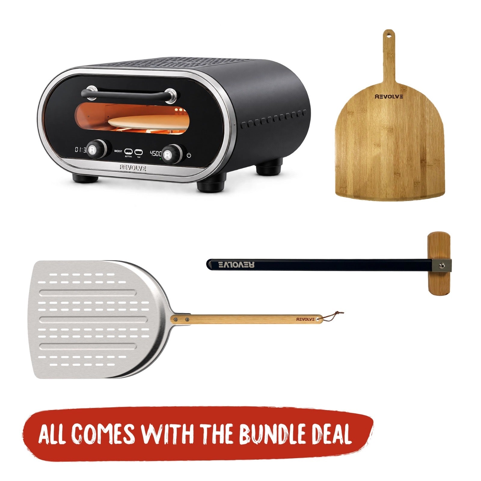 Evolve Smart Electric Pizza Oven Essentials Bundle