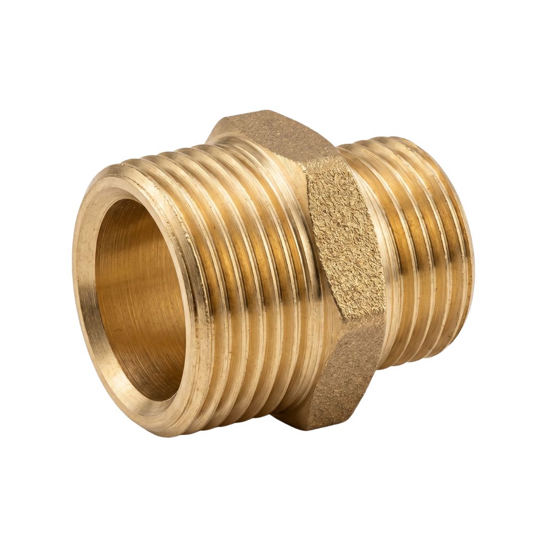 3/4 BSP Tapered Male x 1/2 BSP Tapered Male Reducing Nipple