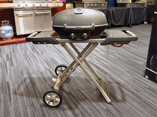 Clearance Sale - Napoleon Travel Q Pro with Scissor Legs Portable BBQ - Black