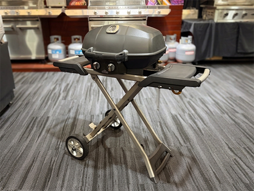 Clearance Sale - Napoleon Travel Q Pro with Scissor Legs Portable BBQ - Black