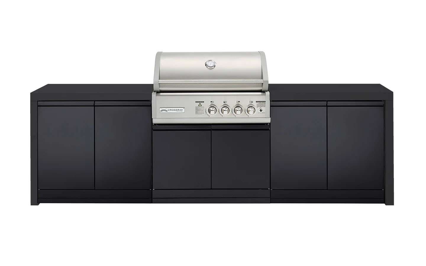 Crossray X-Origin 4 Burner Black Premium Outdoor Kitchen