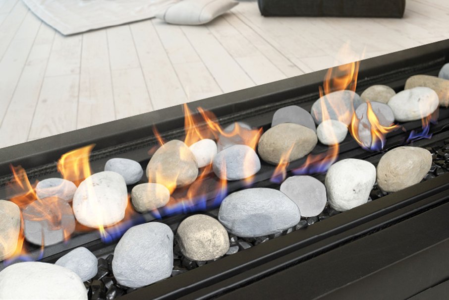 Real Flame Element 1800 Double Sided Power Balanced Flue Gas Fireplace