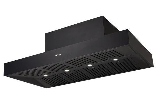 Schweigen Black BBQ Canopy Rangehood - 150cm - CL7375B Series