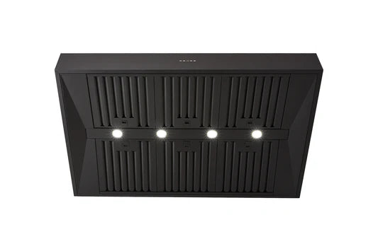 Schweigen Black BBQ Canopy Rangehood - 120cm - CL8912B Series