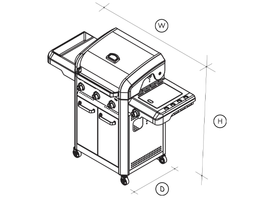 Artusi EQ Electric Freestanding BBQ