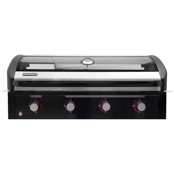 Artusi Matte Black 114cm 4 Burner Drop In BBQ