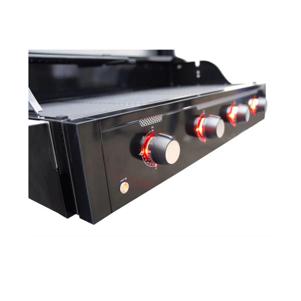 Artusi Matte Black 114cm 4 Burner Drop In BBQ
