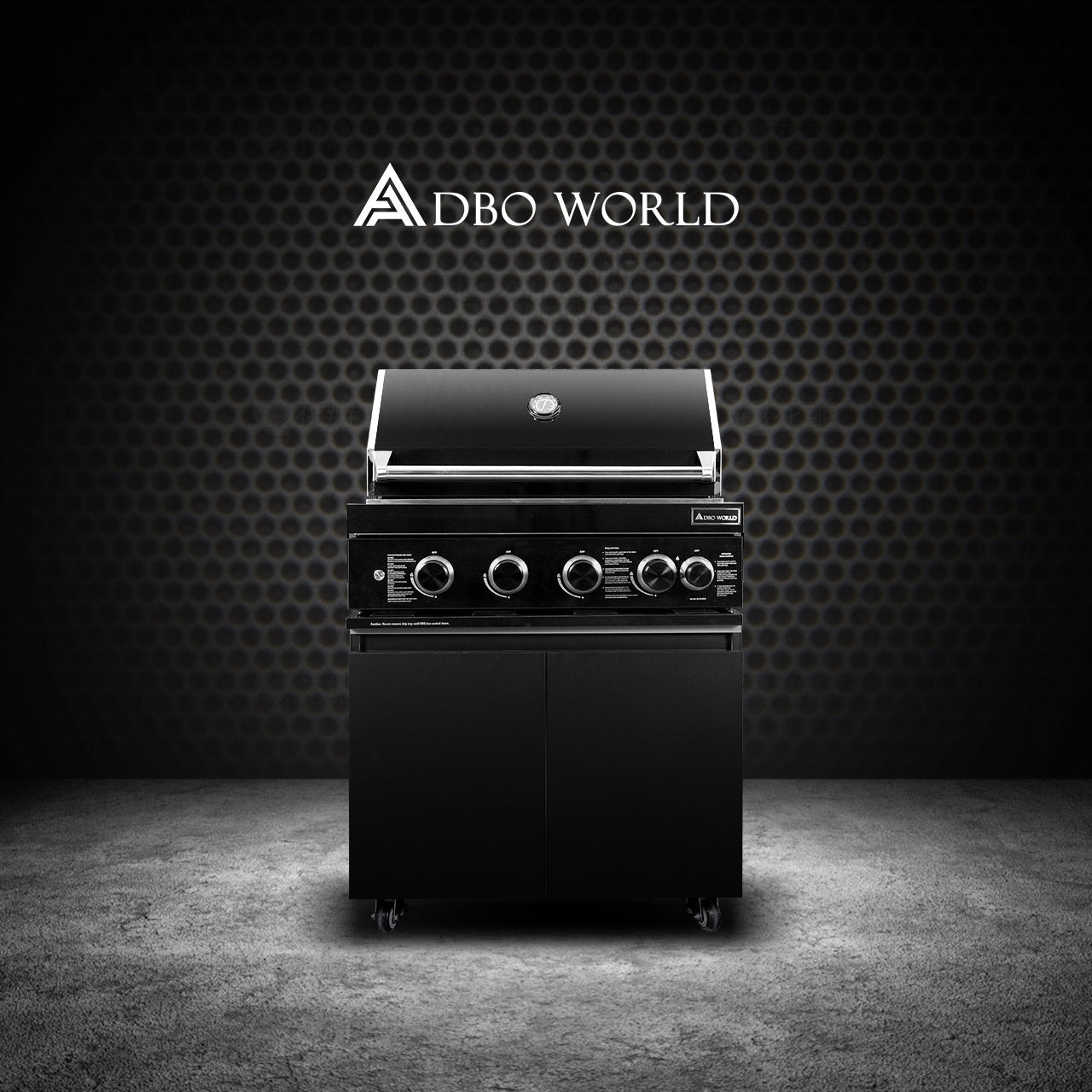 Aspire Stainless Steel 4 Burner Built In BBQ