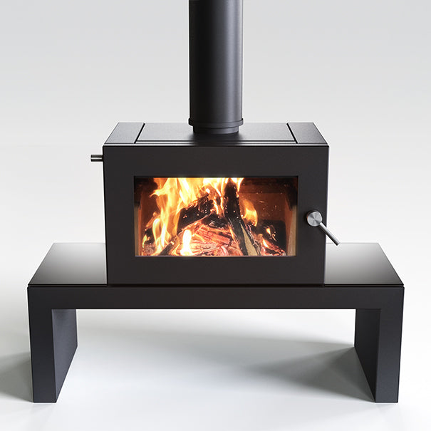 Blaze 605 Wood Heater with Coffee Table Base