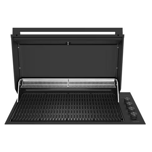 Beefeater ProLine Series 6 Burner Built In Gas BBQ with Hood - COLORBOND Steel Monument Finish