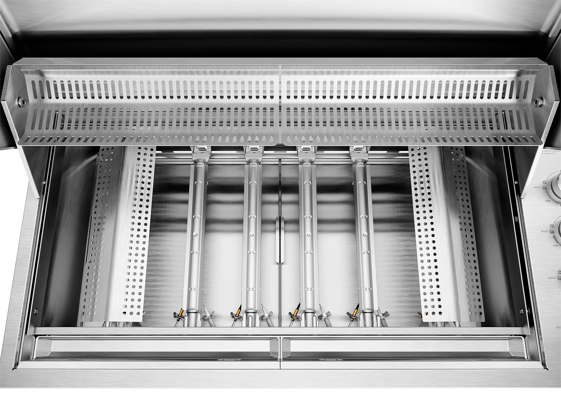 Beefeater ProLine Series 6 Burner 316 Stainless Steel Built In Gas BBQ with Hood