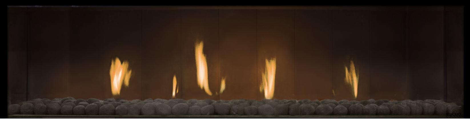 Escea DS1650 Double Sided Gas Fireplace, Heater, Glen Dimplex