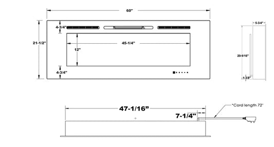 Modern Flames Challenger Electric Fireplace