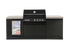 Crossray Xplor Compact Grey Outdoor Kitchen with Black 4 Burner BBQ
