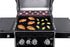 Napoleon Rogue Pro 425 Black 3 Burner BBQ with Infrared Sizzle Sideburner