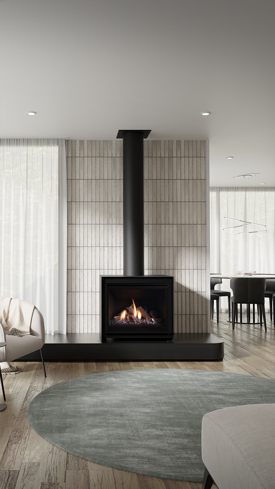 Escea DFS740 Freestanding Gas Fireplace