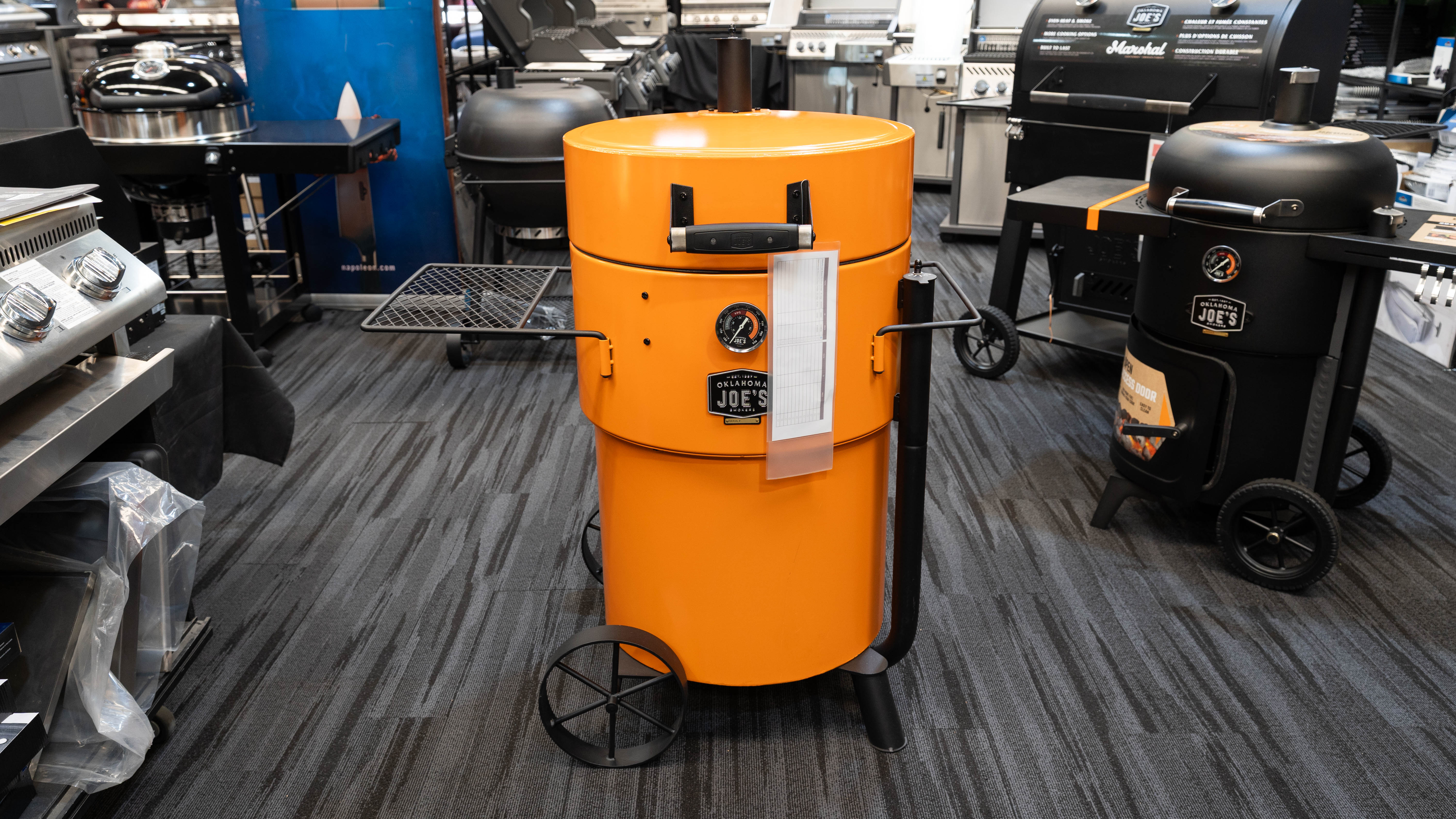 Clearance Sale - Oklahoma Joes Bronco Pro Drum Smoker XL Orange
