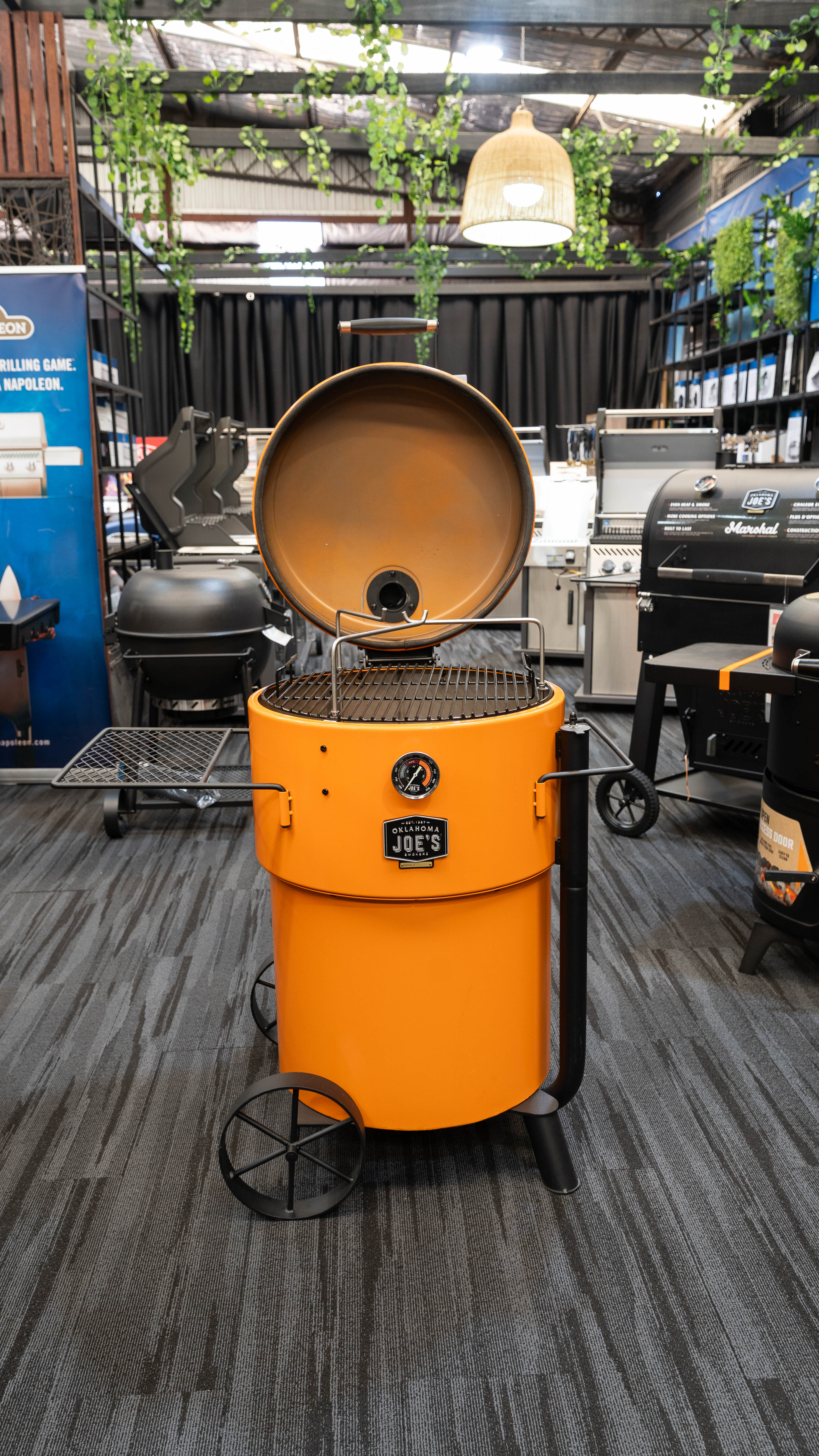 Clearance Sale - Oklahoma Joes Bronco Pro Drum Smoker XL Orange