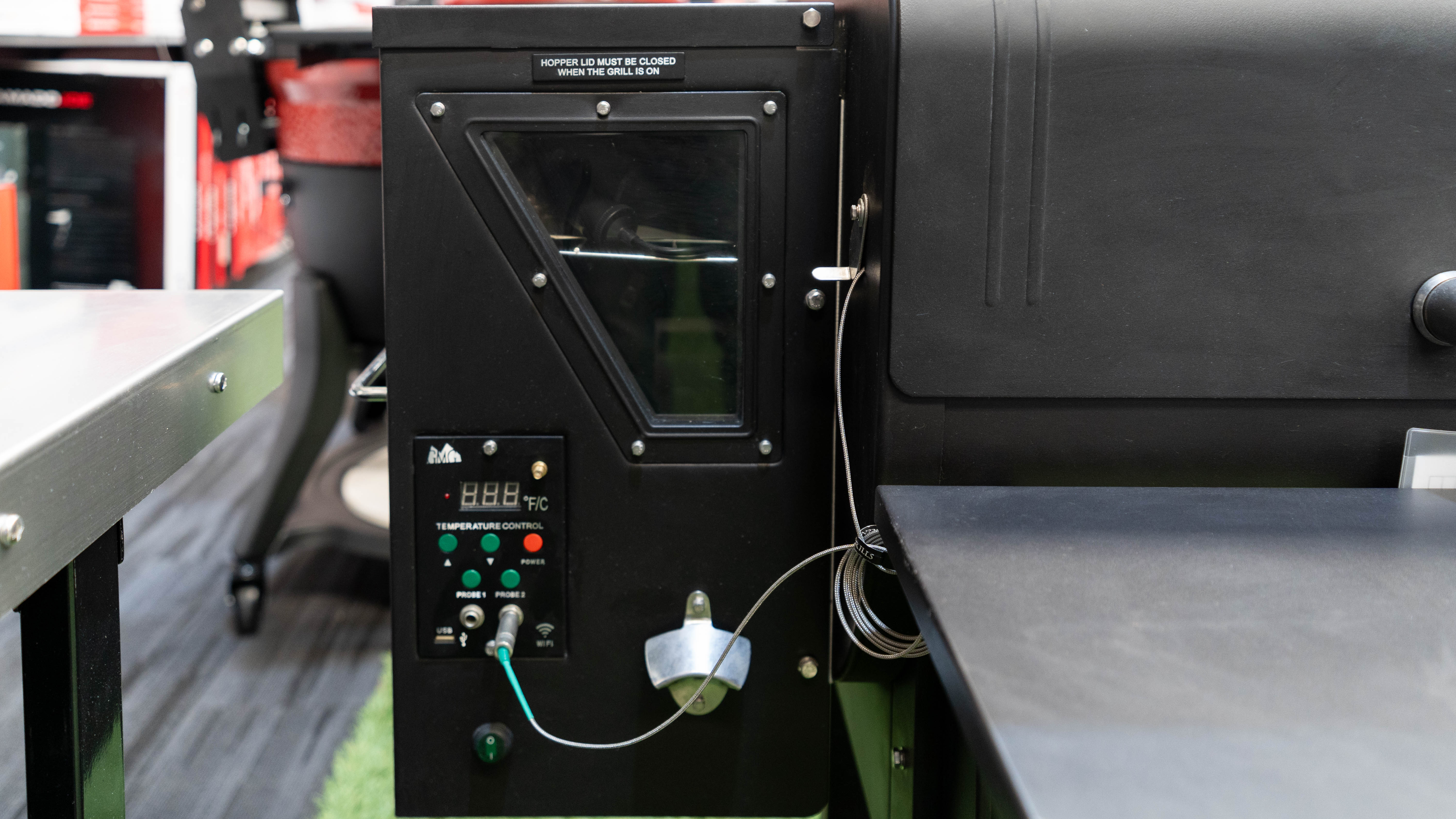 Clearance - GMG Jim Bowie PRIME+ WiFi Pellet Grill - Black Hood