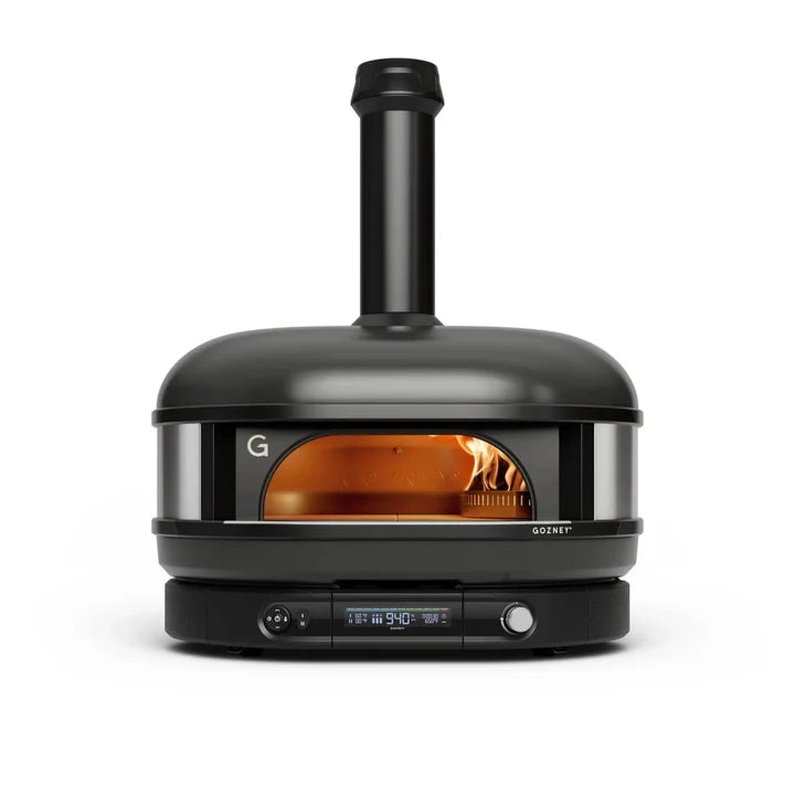 Beefeater Proline 6 Burner BBQ and Side Burner with Monument Finish and Gozney Dome Black Pizza Oven Package