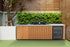 Everdure Seabreeze 3 Burner BBQ Timber Look Modular Outdoor Kitchen with Sink & Beverage Cooler