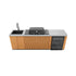 Everdure Seabreeze 3 Burner BBQ Timber Look Modular Outdoor Kitchen with Sink & Beverage Cooler