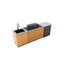 Everdure Seabreeze 3 Burner BBQ Timber Look Modular Outdoor Kitchen with Sink & Beverage Cooler