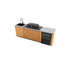 Everdure Seabreeze 3 Burner BBQ Timber Look Modular Outdoor Kitchen with Sink & Beverage Cooler