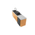 Everdure Seabreeze 3 Burner BBQ Timber Look Modular Outdoor Kitchen with Sink & Beverage Cooler