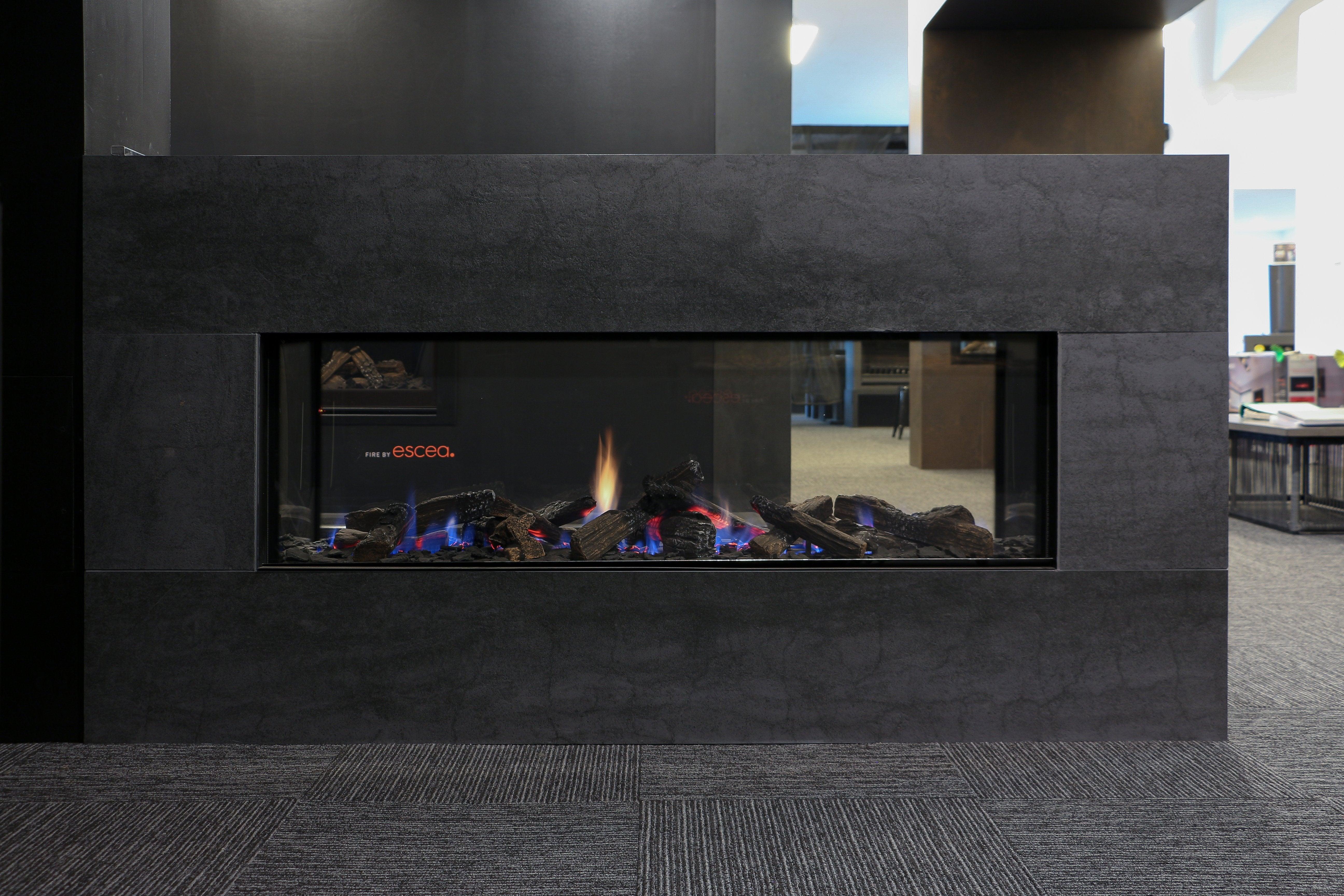 Escea DS1650 Double Sided Gas Fireplace, Heater, Glen Dimplex