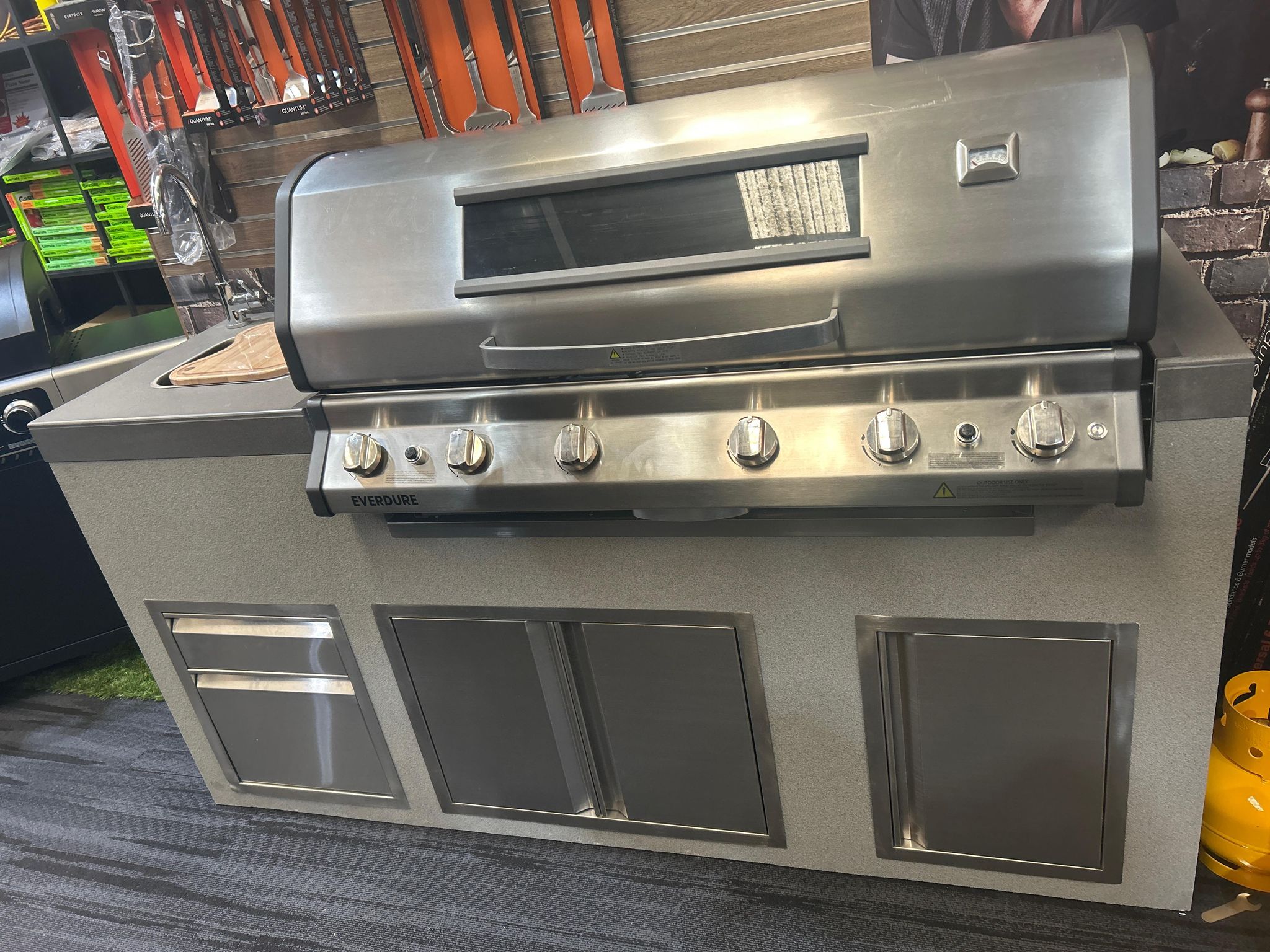 Clearance Sale - Everdure Bayview 6 Burner BBQ Outdoor Kitchen Module