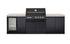 Crossray Premium Xplor Grey Outdoor Kitchen with Black 4 Burner BBQ