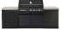 Crossray Xplor Compact Grey Outdoor Kitchen with Black 4 Burner BBQ