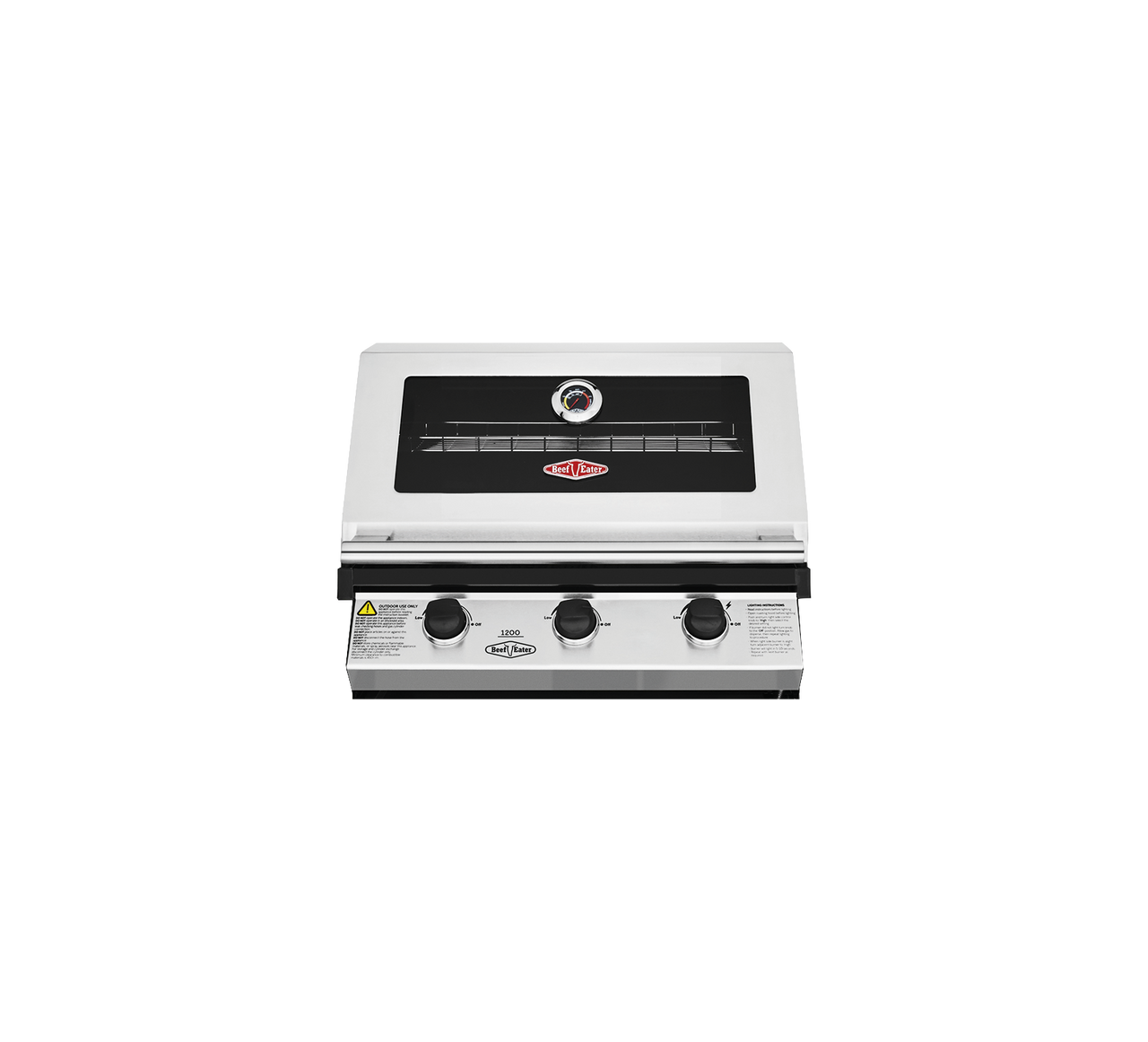 Beefeater 1200 Stainless Steel Series 3 burner Built-in BBQ - BBG1230SB