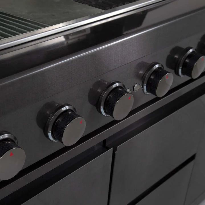 Gasmate Nova MK2 6 Burner Gas BBQ With Side Burner