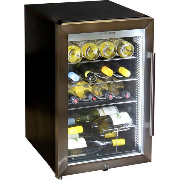 Schmick Tropical Triple Glazed Outdoor Glass Bar Fridge 70 Ltr - HUS-SC70-SS