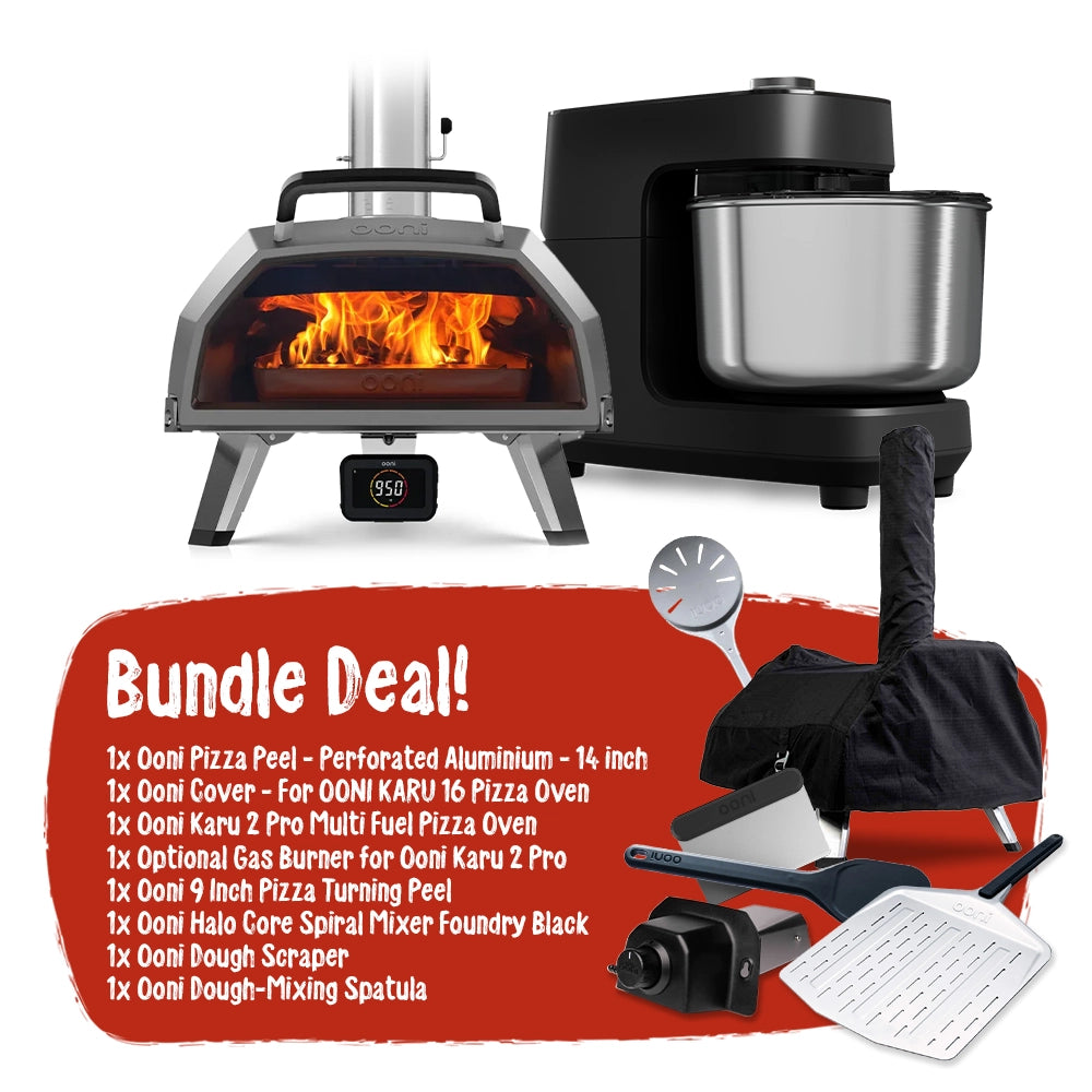 Ooni Karu 2 Pro Pizza Oven and Ooni Halo Core Mixer Foundry Black Bundle