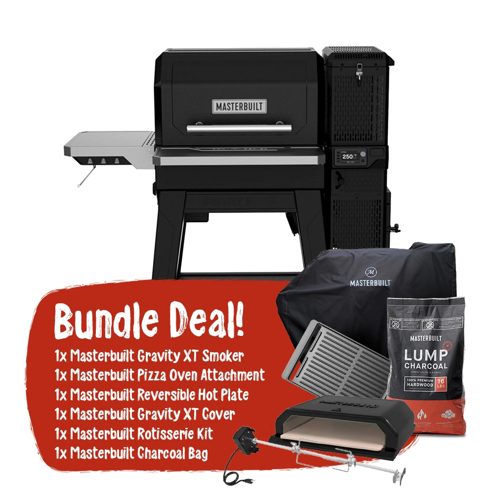 Masterbuilt Gravity Series XT Digital Charcoal Grill + Smoker Pit Master Bundle