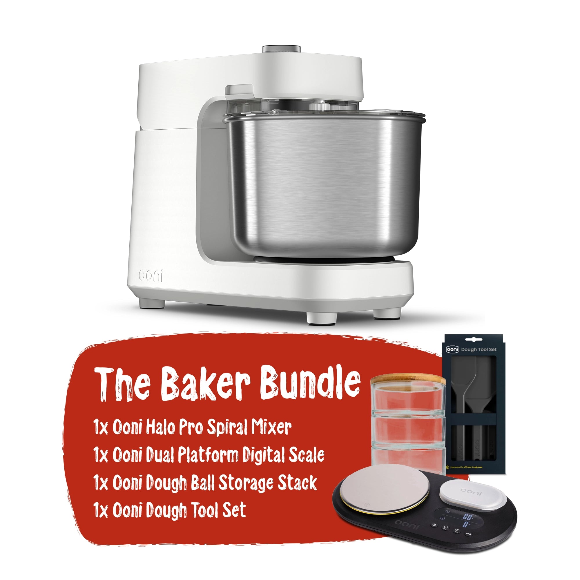 Ooni Halo Pro Baker's Bundle - Polar White