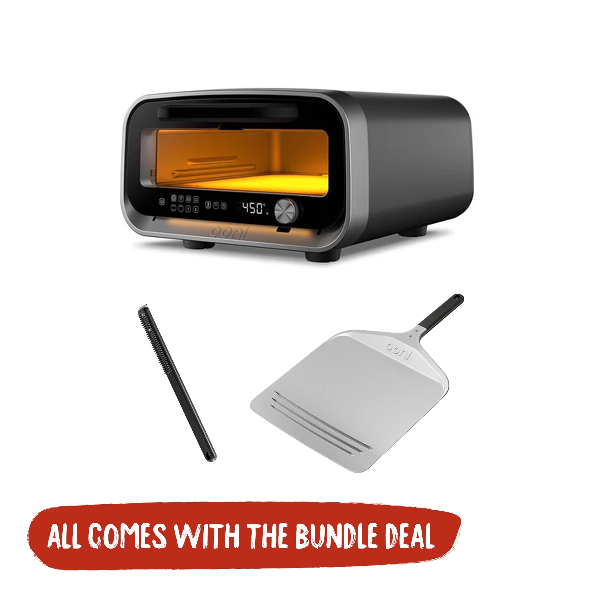 Ooni Volt 2 Pizza Oven Essential Bundle - Charcoal Grey