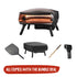 WITT Etna Rotante Black 16 Inch Gas Pizza Oven Essentials Bundle