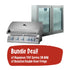 Napoleon 700 Series 38 Inch Built in and Bosston Double Door Alfresco Outdoor Fridge