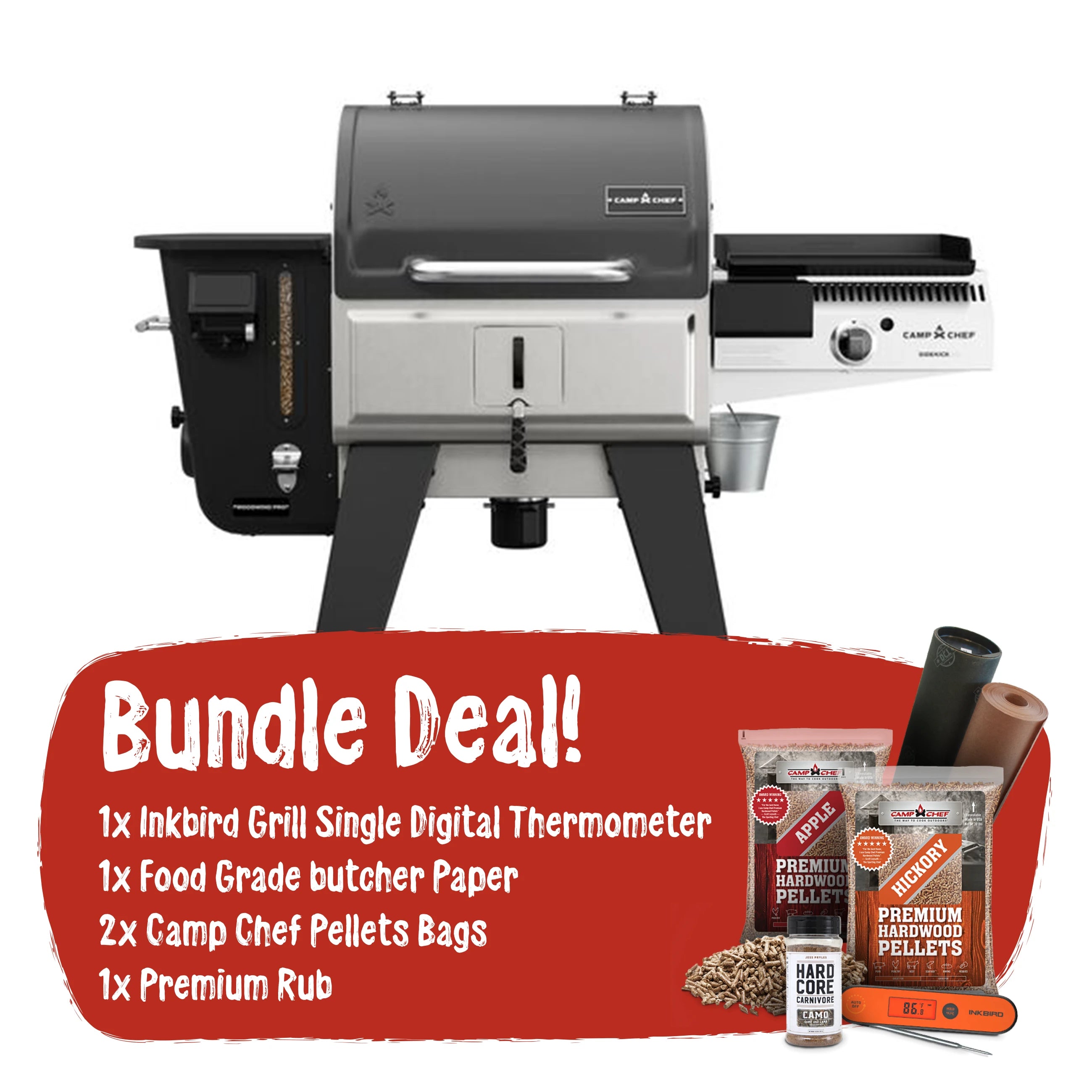 Camp Chef Woodwind Pro 24 with Sidekick - The Executive Bundle