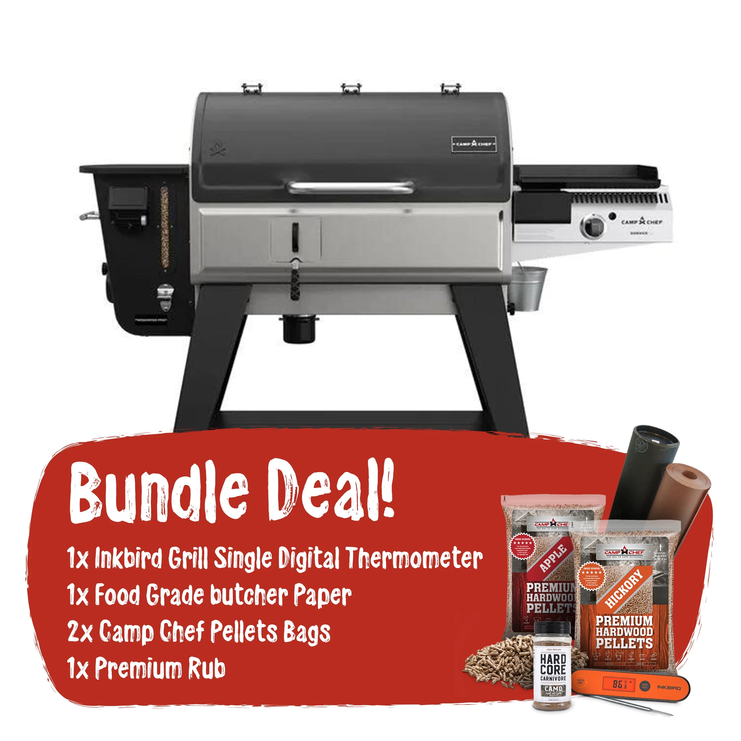 Camp Chef Woodwind Pro 36 with Sidekick - The Executive Bundle